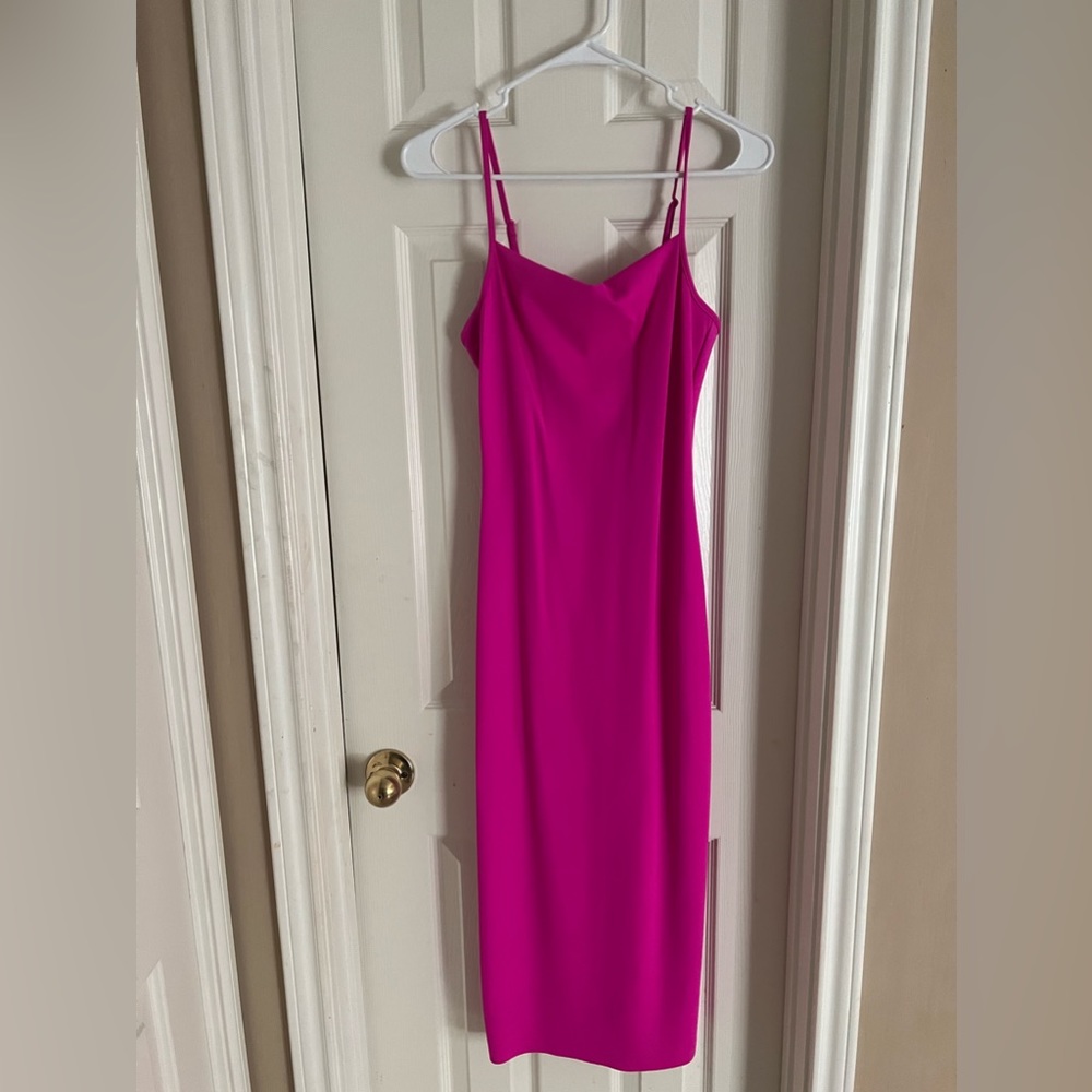 Good American Hot Pink Body con Dress